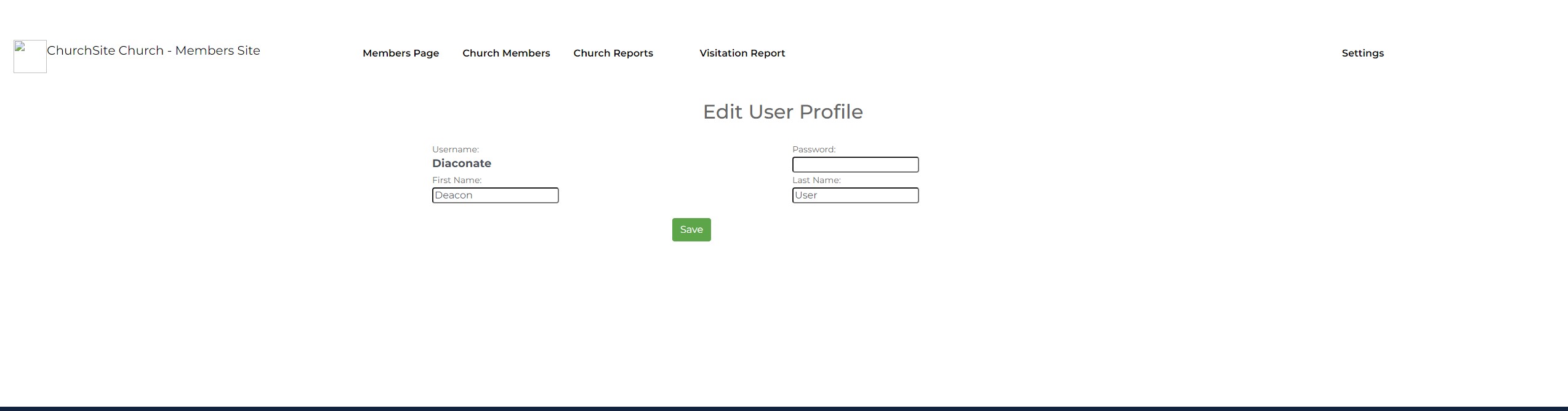 Edit User Profiles